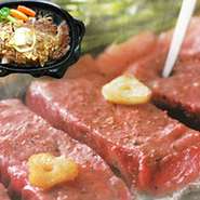 松阪牛といえばサーロイン！ご予算に応じて、注文を受けてからお肉を切り出しております。（ご飯・サラダ付き）