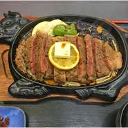 松阪牛といえばサーロイン！ご予算に応じて、注文を受けてからお肉を切り出しております。（ご飯・サラダ付き）