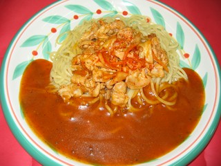 豚キムチ(あんかけパスタ)