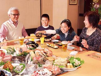 大しゃもじが楽しいよ！お子様連れOK。ファミリーの皆さん大満足