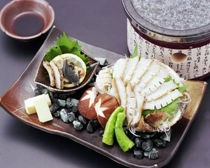 あわびの石焼き　￥3500より