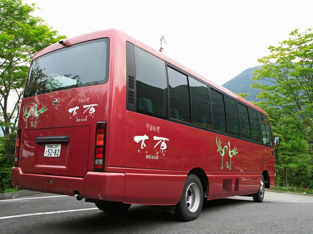 事前連絡で、仙石原市内はどこへでも送迎