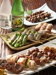 10本盛合せ（肉類6本野菜巻4本）
6本盛合せ（肉類6本）
5本盛合せ（野菜巻5本）