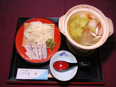 鯨とソーメン鍋