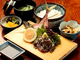 あじのたたき定食