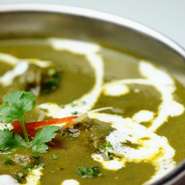 ほうれん草と子羊肉