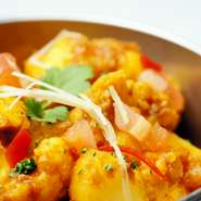 じゃがいもとカリフラワーのカレー