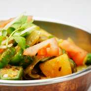 じゃがいもとオクラのカレー