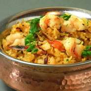 インド風えび入りやきめし