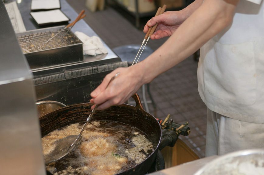 白絞油を使った食べやすい天ぷら