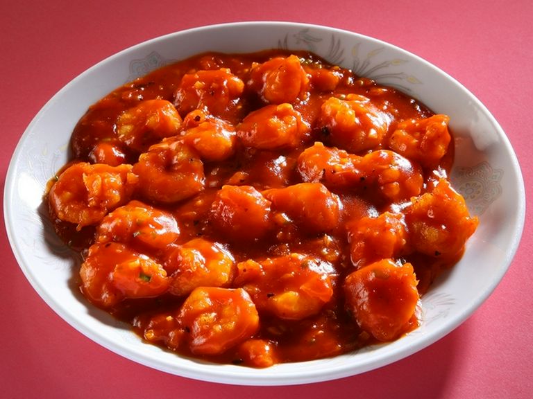 小エビのチリソース煮込み