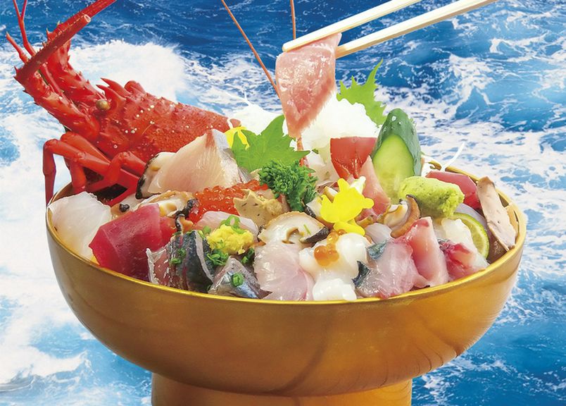綺麗な海を見ながら