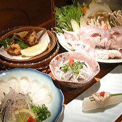 産地直送の新鮮料理を堪能する。