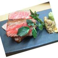 当日オススメの厳選和牛のステーキが入ったコースです。