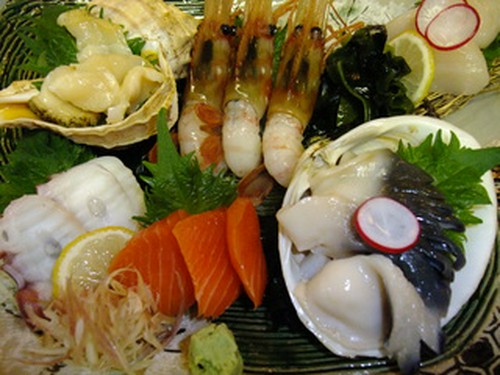 刺身の盛り合わせ