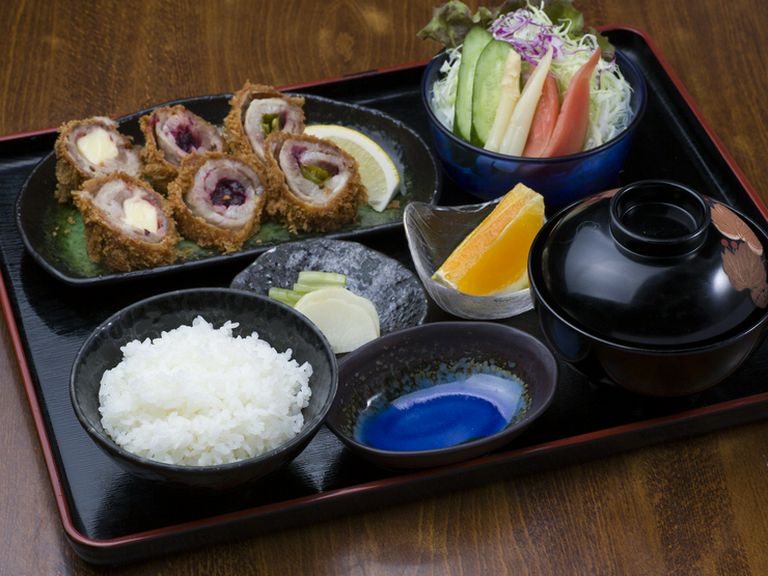 三色とんかつ