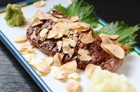 A5ランクの肉を使用した『和風ステーキ』