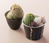 世界一濃い抹茶ジェラートで有名な”ななや”さんと作りました。抹茶ジェラートと一緒にお楽しみください。おまかせコースのデザートでお選び頂けます。予約時にお申し付けください。写真はららぽーと店のものです。