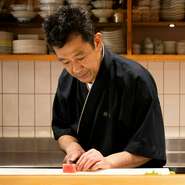 「日本料理 樹勢」の大将おまかせコース。樹勢の最上級のコース料理をお愉しみいただけます。