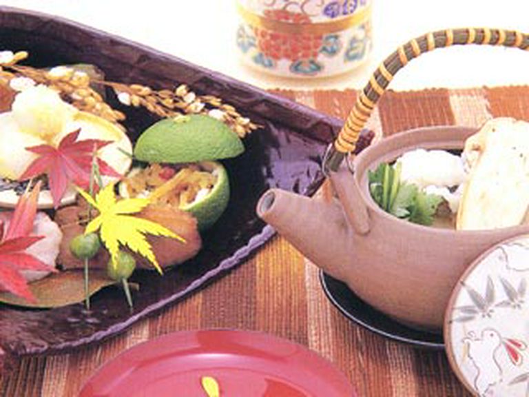 秋・菊酒、どびん蒸し