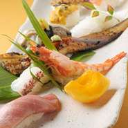 鮮度の良い素材を活かした「にぎり鮨」はいかがですか？