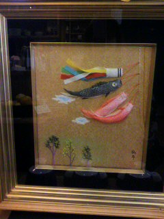 今月の加茂弘子さんの作品（月替りで展示しています）