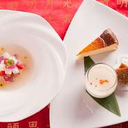 食後のデザートまで至福のひと時が過ごせる嬉しいお店です