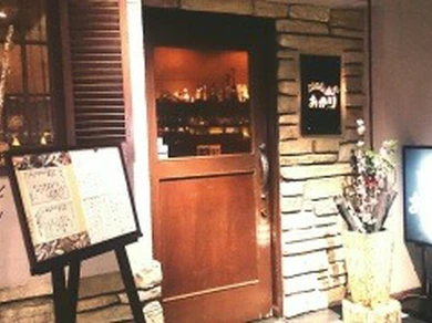 ムードある玄関