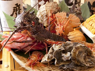 2つの市場から集まる旬を極めた新鮮な魚介類