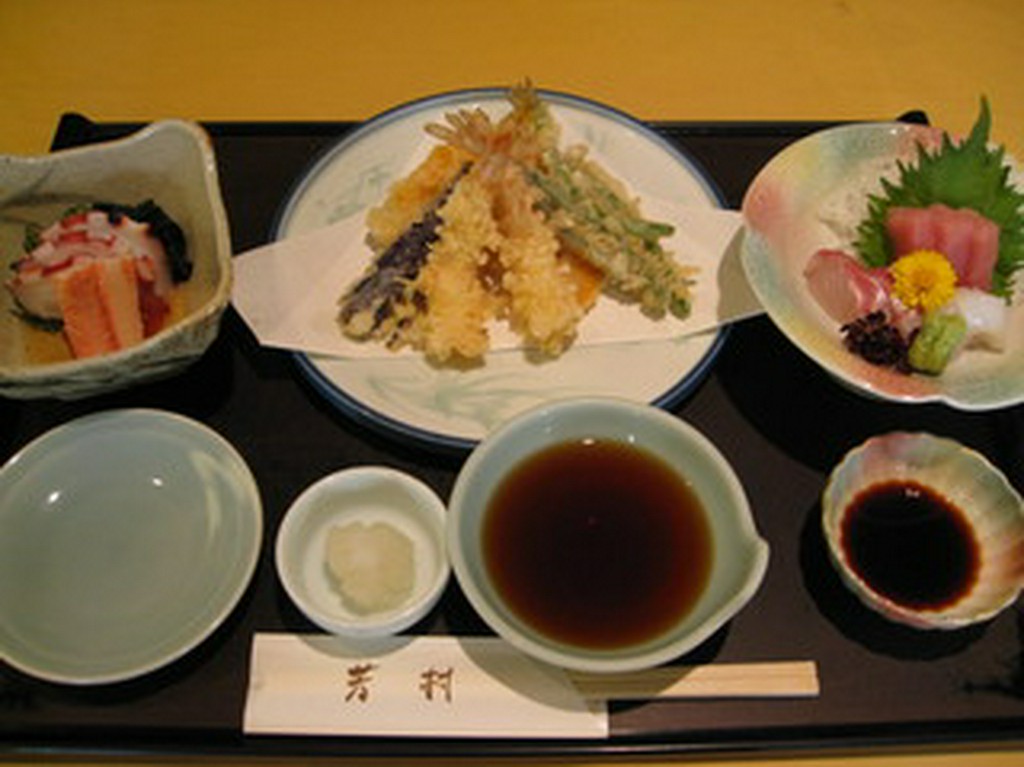 天婦羅懐石の一部