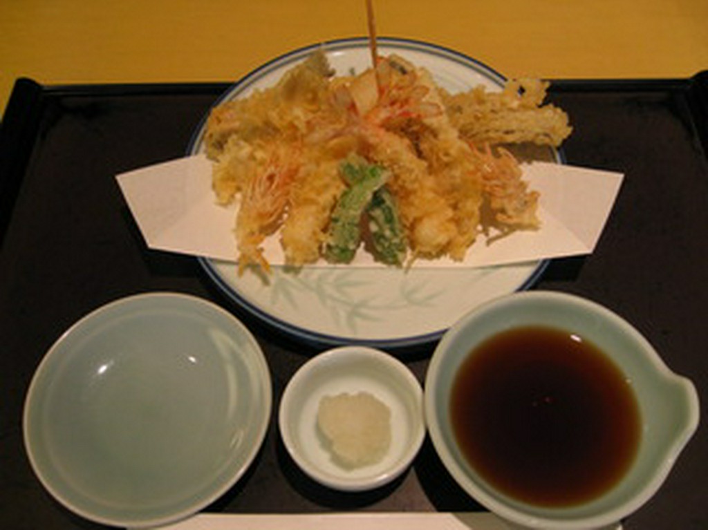 天婦羅コースの一部