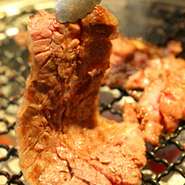 炭火で焼いた上質の和牛を「炭火焼肉　船渡」で、ご堪能ください。