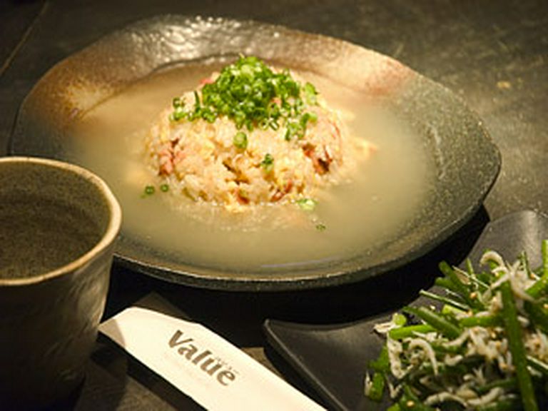 あんかけスープ炒飯と旨いネギ