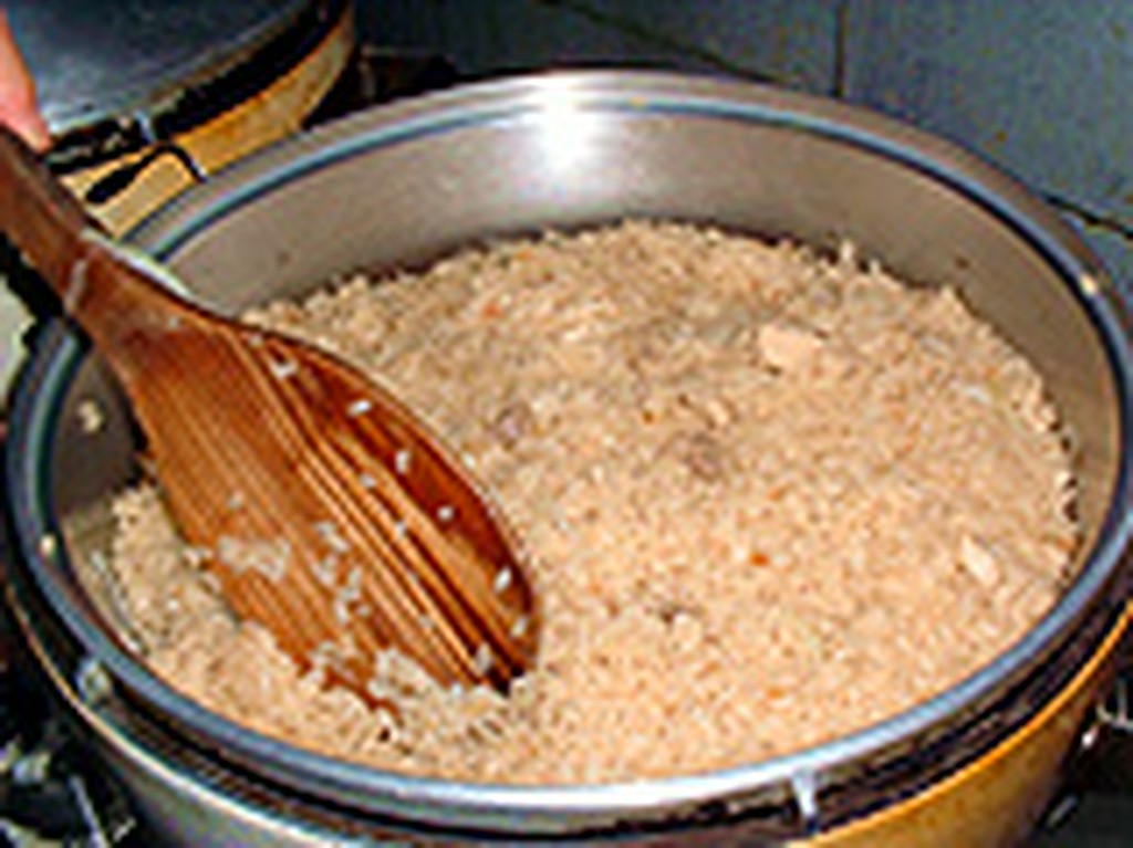 美味しく炊き上がったとりめし