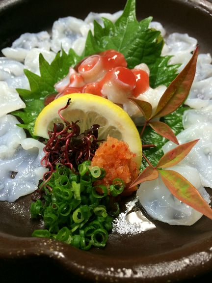 生タコ薄造り