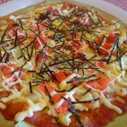 明太マヨコーンピザ