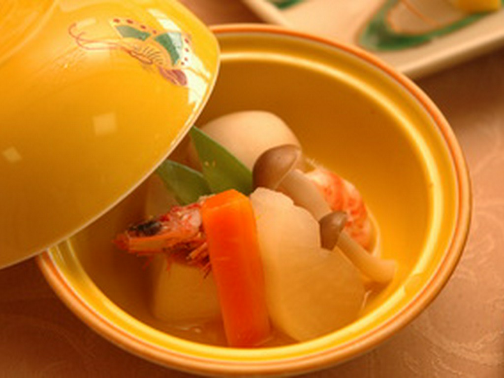蒸し海老