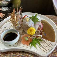 活き車海老のお刺身