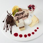 Assortment of desserts