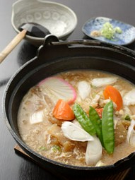 川越の郷土料理「呉汁」と食す手打ちうどん