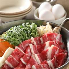 通年の人気メニュー　「すき焼き」
