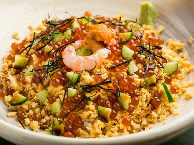 最後の晩餐にしたいといわれる『水仙（きたむら特製ちらし）』（茶碗蒸し、お椀物、新香、デザート付）