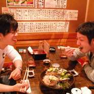 うまい！と至福の笑顔