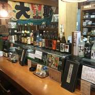 地酒はもちろん、全国各地より多数取り揃えております。