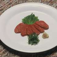 ラム肉のお刺身　日本風