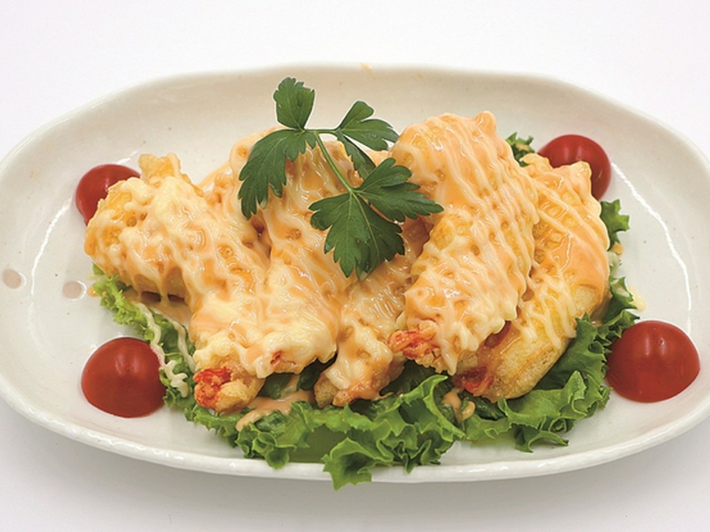 海老のふんわり揚げ  マヨネーズ和え