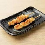 ・元気鶏の串焼１本　　　160円(税込176)
　(もも、レバー、砂ズリ、ぽんじり、皮) 
