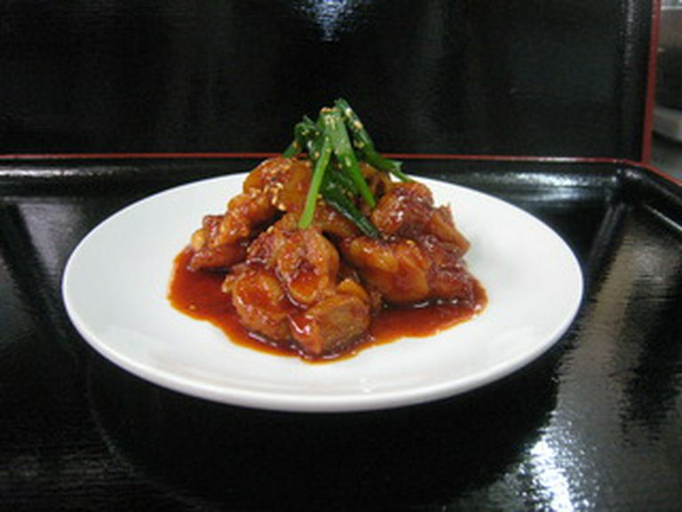 若鶏のピリ辛煮