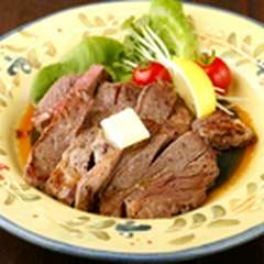 ビフテキ　和風ガーリックソース