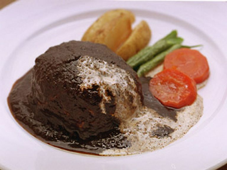 特製デミグラスソースのハンバーグステーキ